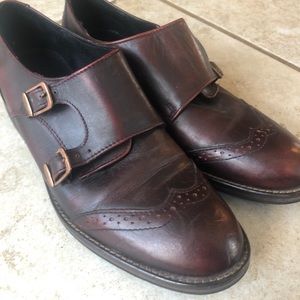Burgundy leather Wolverine shoes- open to offers